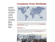 Tablet Screenshot of complaintschoir.org